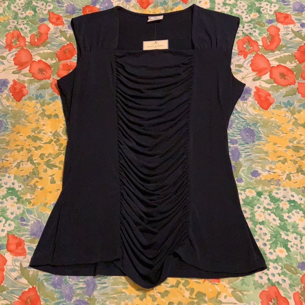 NWT Jaclyn Smith Ruffle Top